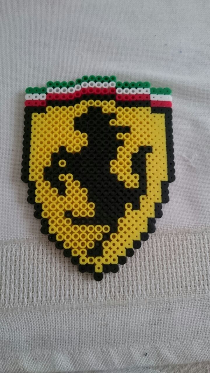 perler beads ferrari