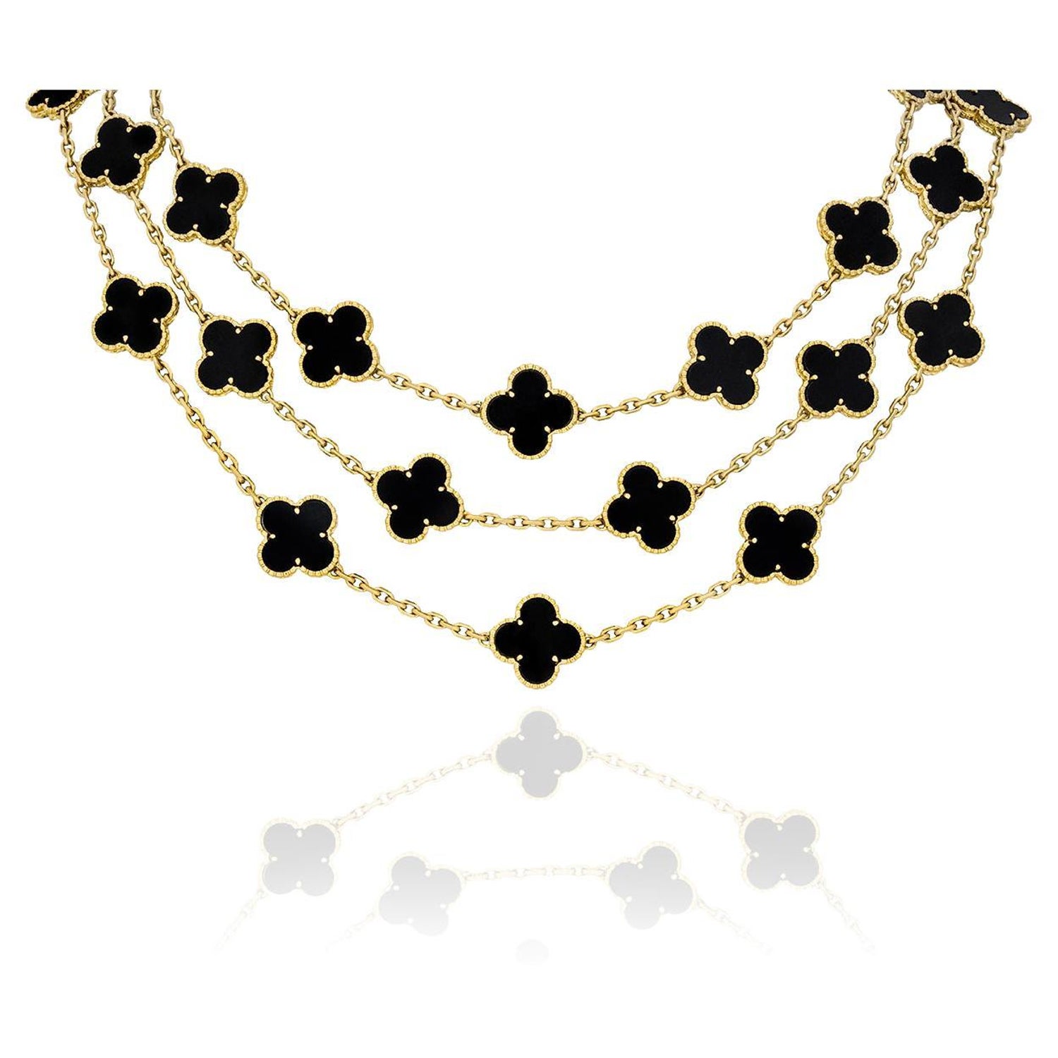 van cleef triple necklace