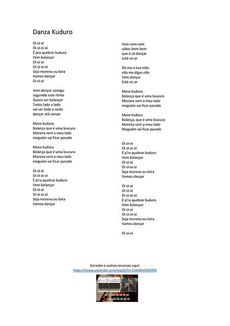 danza kuduro lyrics english