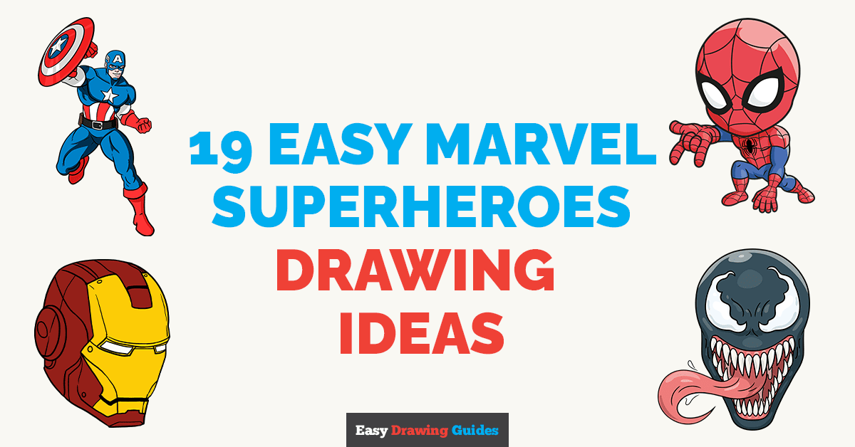 simple marvel drawings