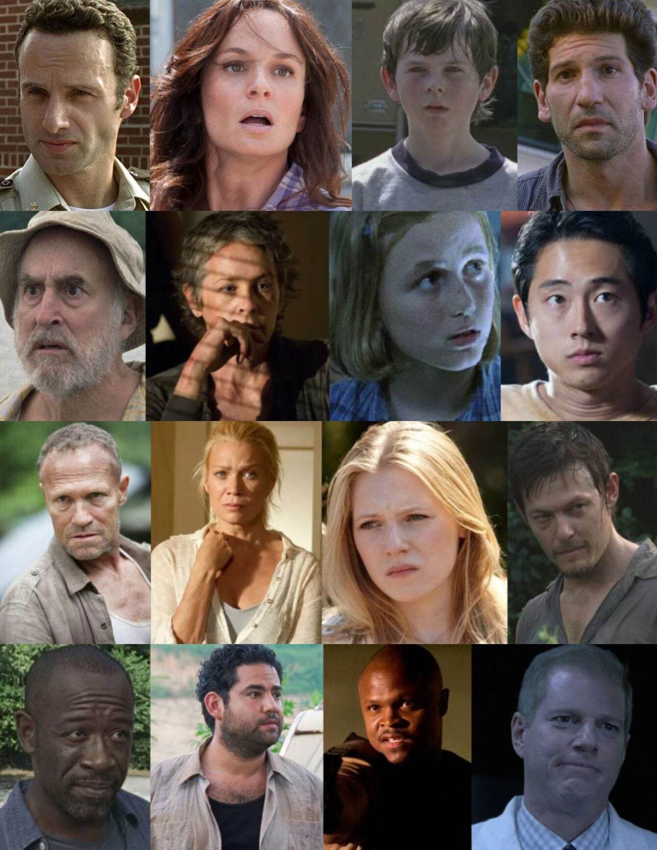 walking dead first season characters