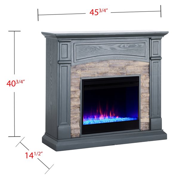 electric fireplace rona