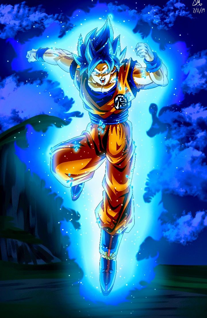 dbz goku ssj blue