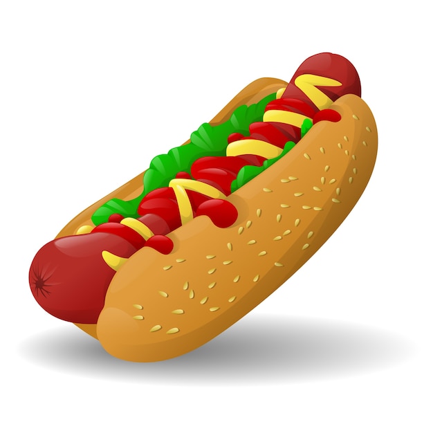 dibujo hot dog