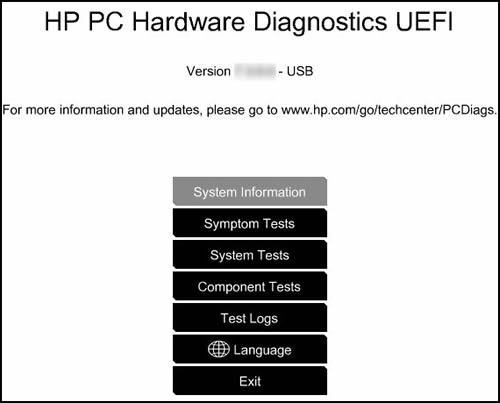 hp pc hardware diagnostics