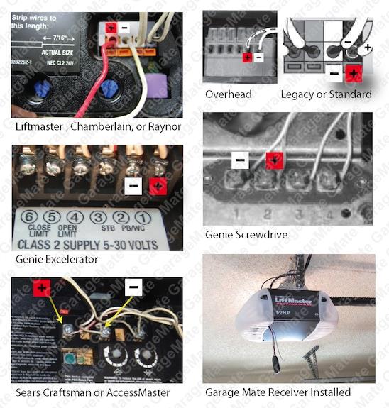 craftsman garage door opener sensor wiring diagram