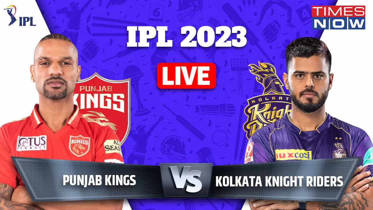 punjab kings vs kolkata knight riders match scorecard