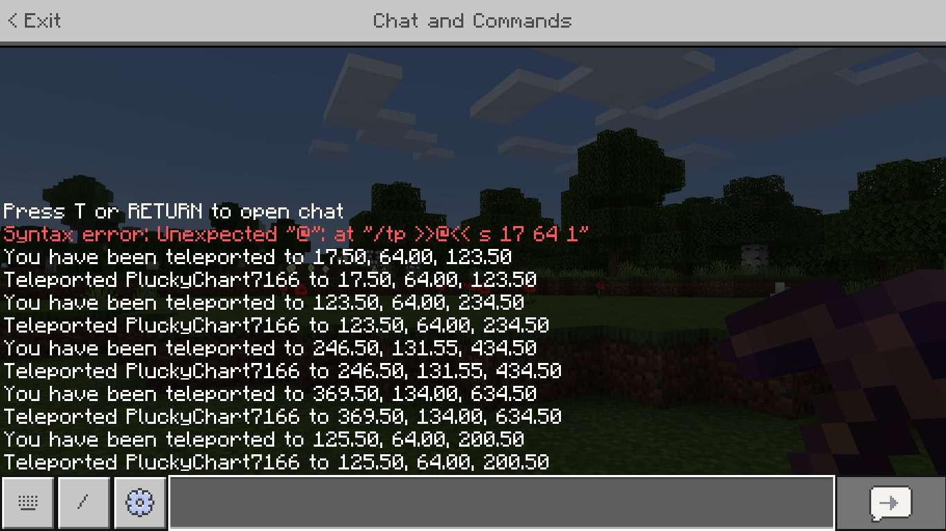 command block tp to coordinates