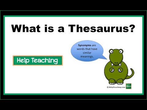 define thesaurus