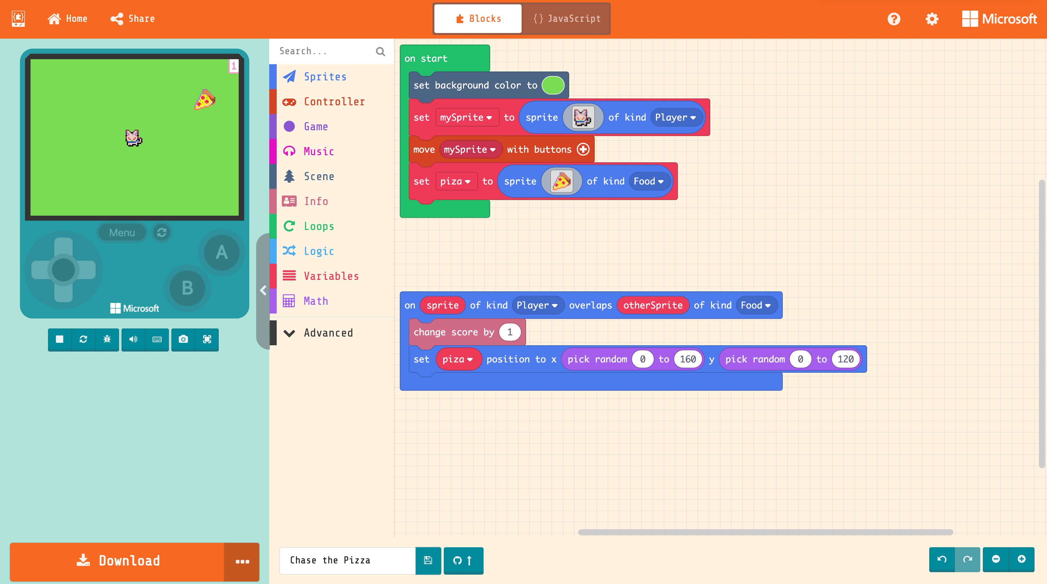 arcade makecode