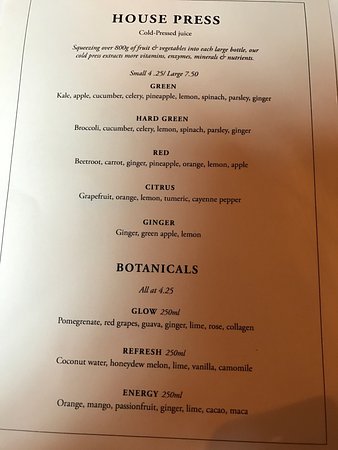 dean street townhouse menu with prices