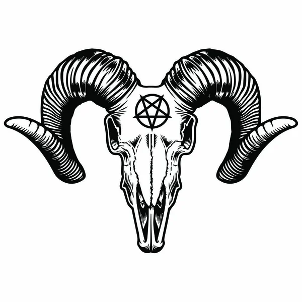 demonic ram head