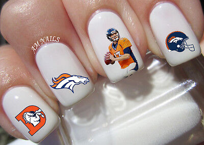 denver broncos nail stickers