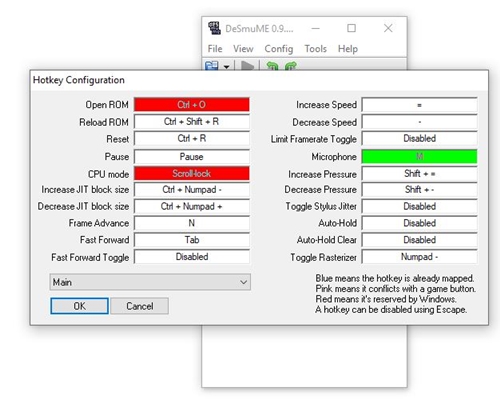 desmume controls