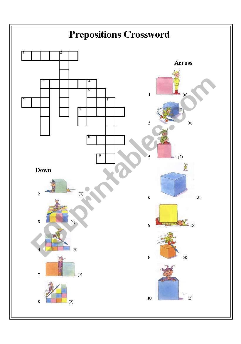 preposition about crossword