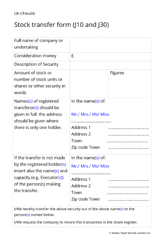 j10 stock transfer form