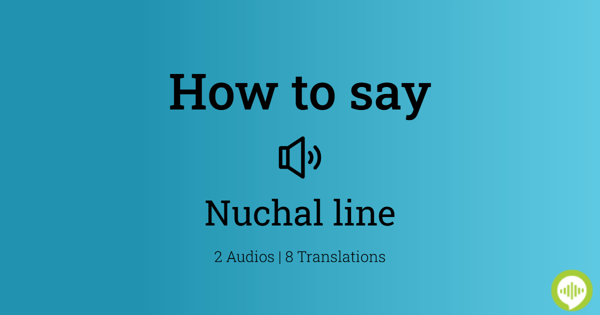 nuchal pronunciation