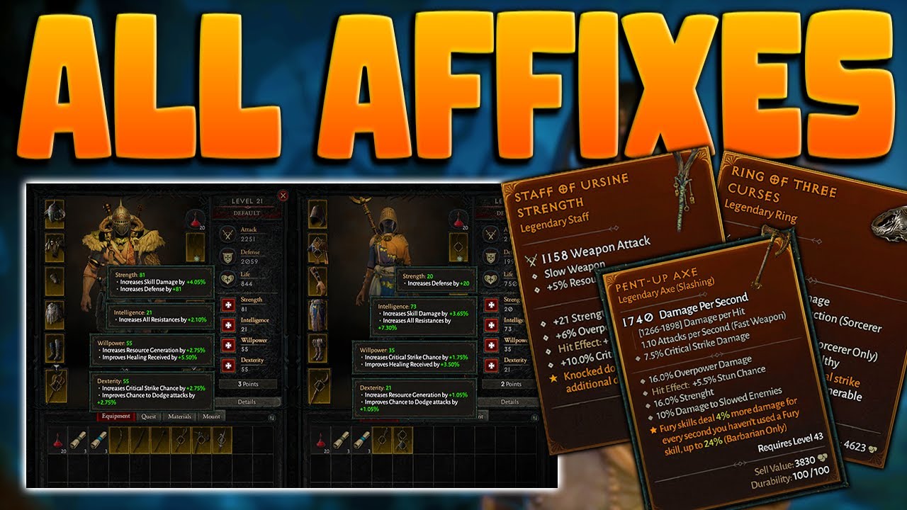 diablo 4 affixes