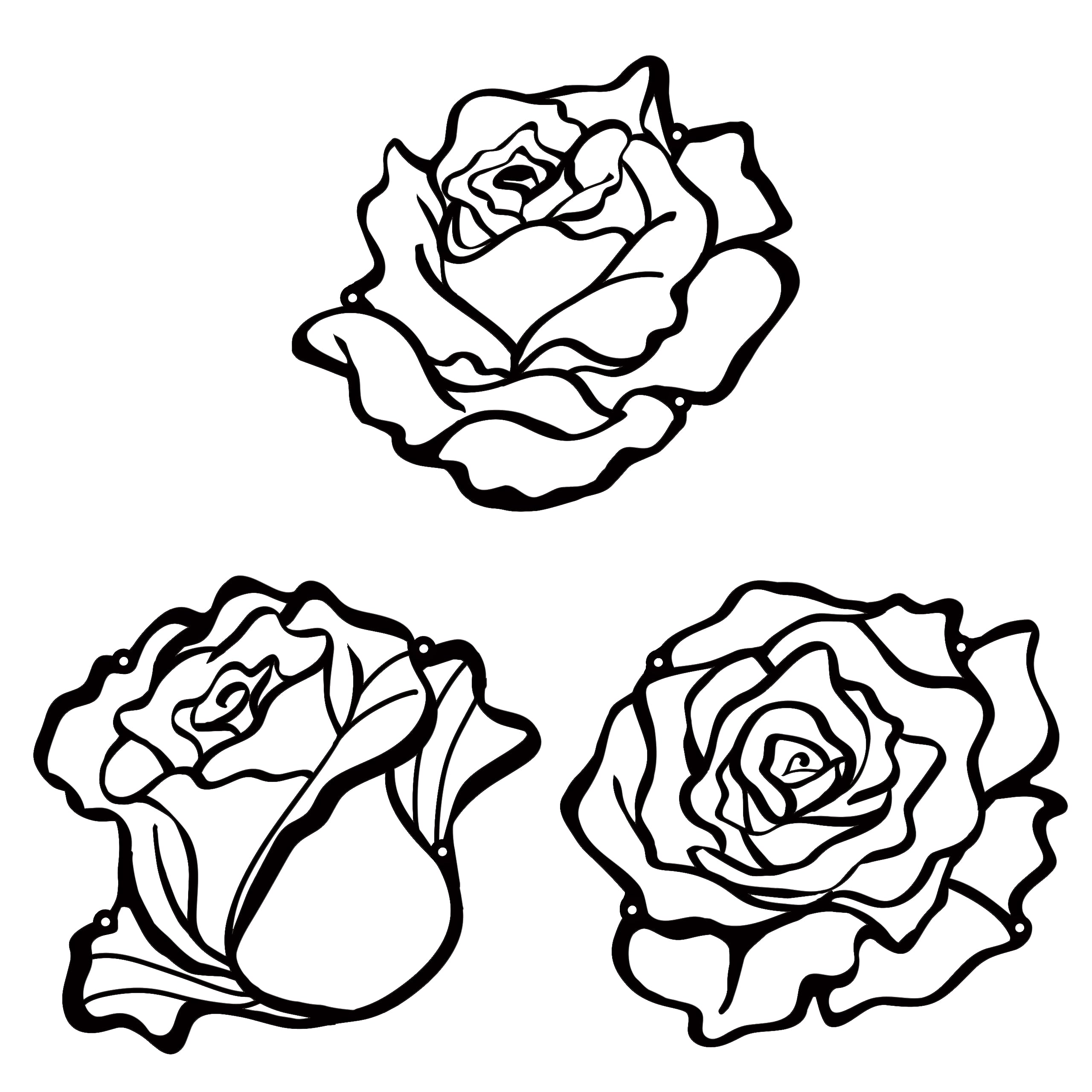 dibujo rosa minimalista