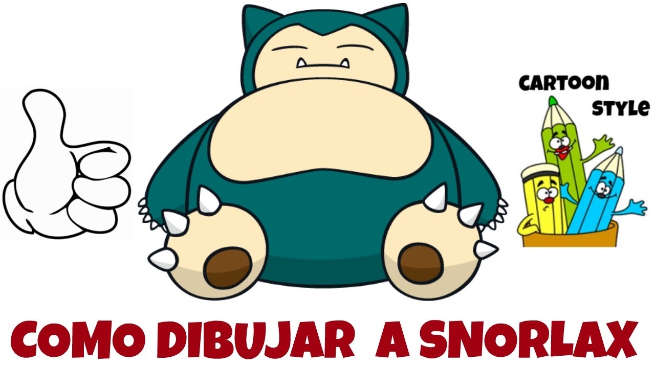 dibujo snorlax