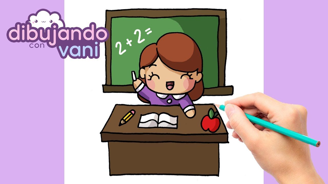 dibujos de profesores fáciles