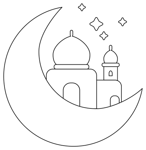 dibujos de ramadan para colorear