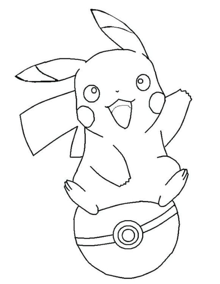 dibujos para colorear pikachu