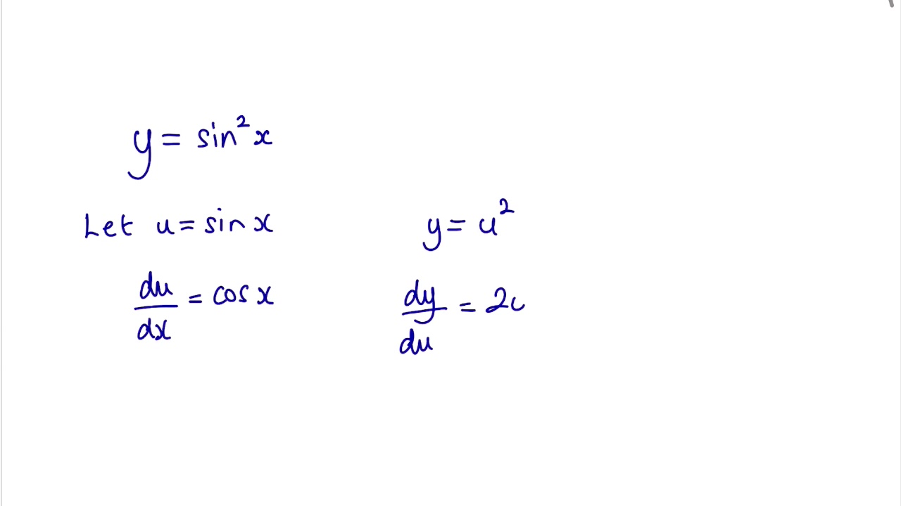 differentiating sin2x