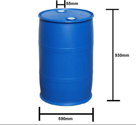 dimensions of blue plastic 55 gallon drum