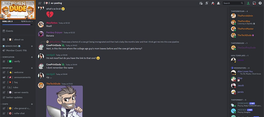 discord porn channel