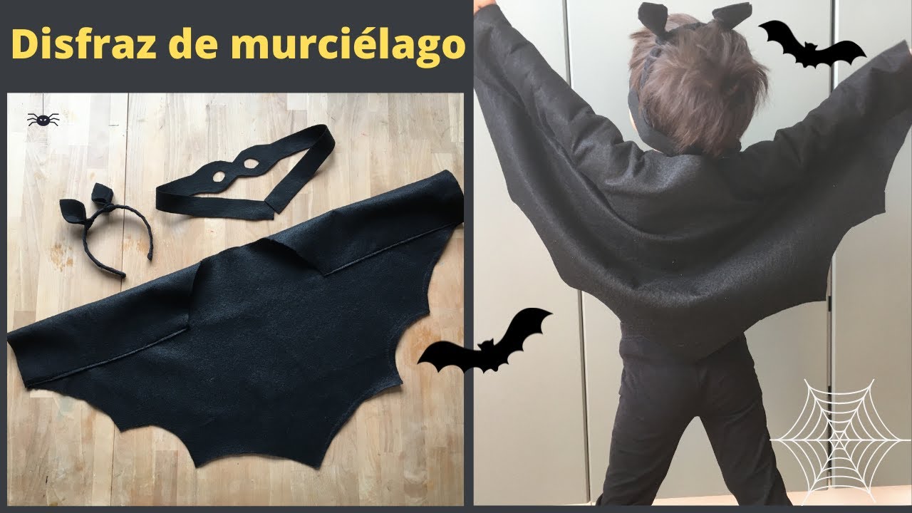 disfraz de murcielago casero