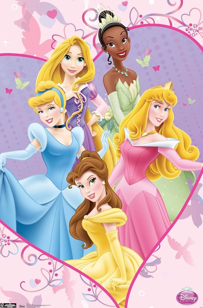 disney princess collage