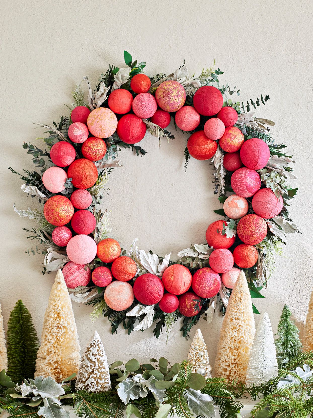 diy bauble wreath