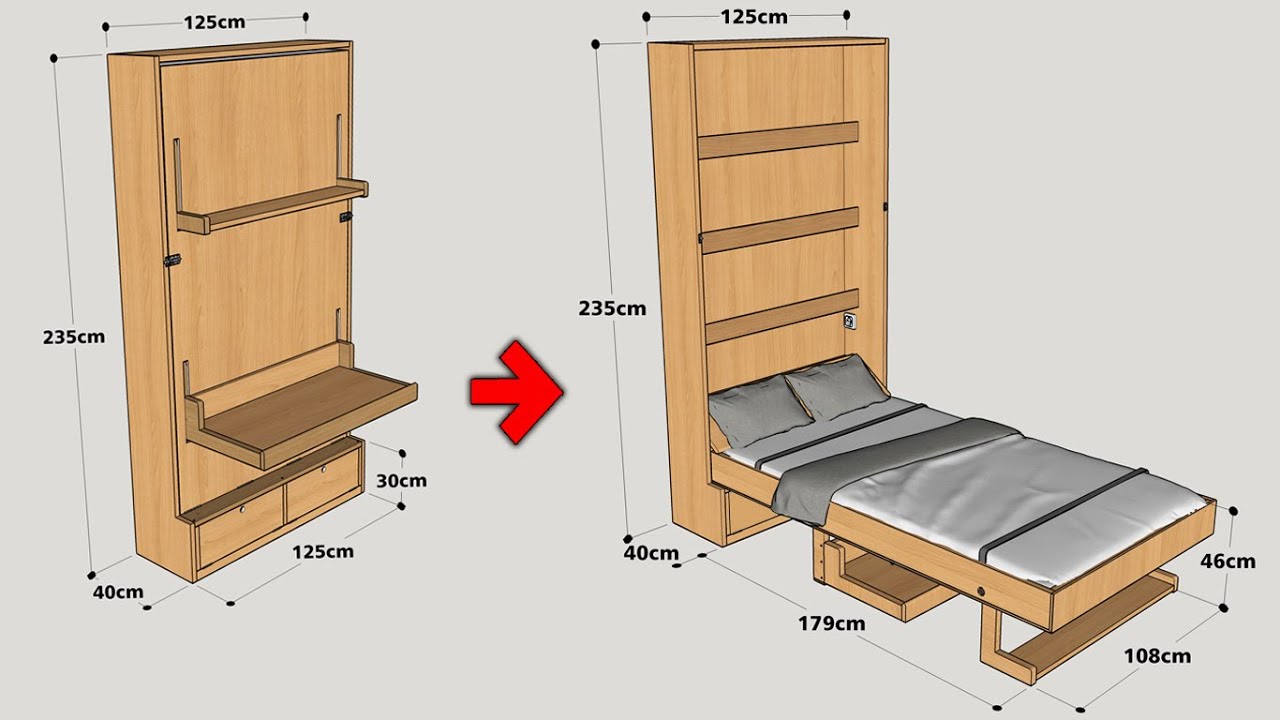 diy fold away bed