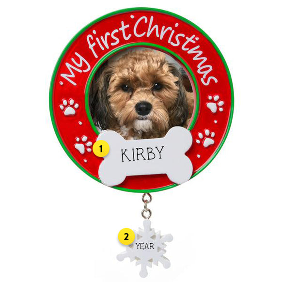 dogs first christmas ornament