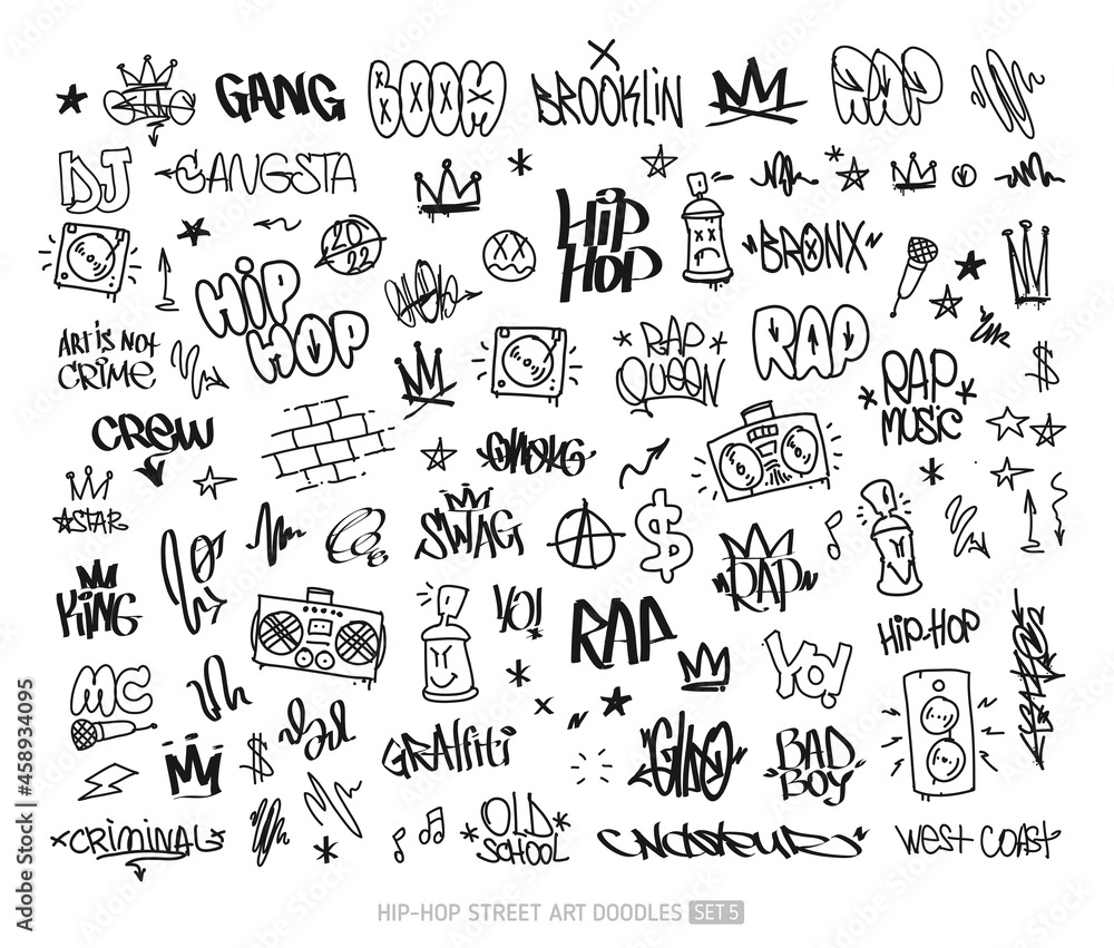 doodle art hip hop