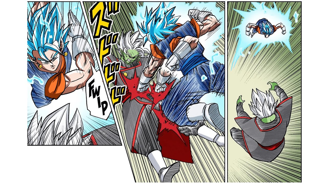 dragon ball super manga vegetto vs zamasu