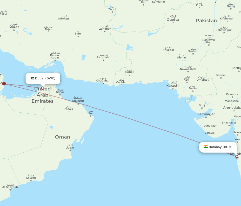 dubai to mumbai flight duration