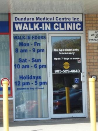 dundurn walk in clinic hamilton