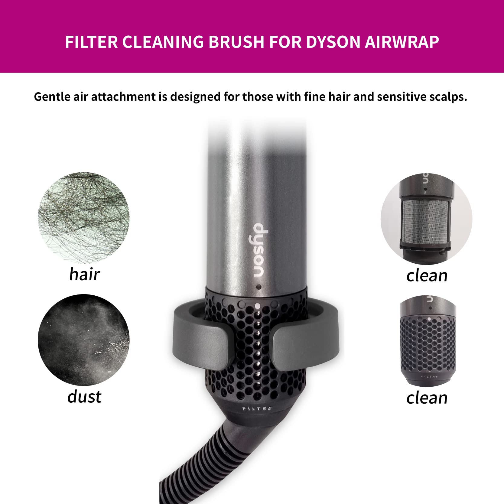 dyson airwrap clean filter