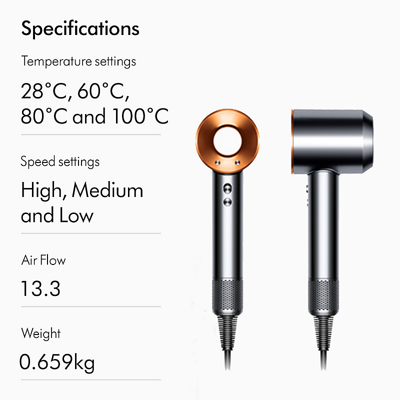 dyson hair dryer specs