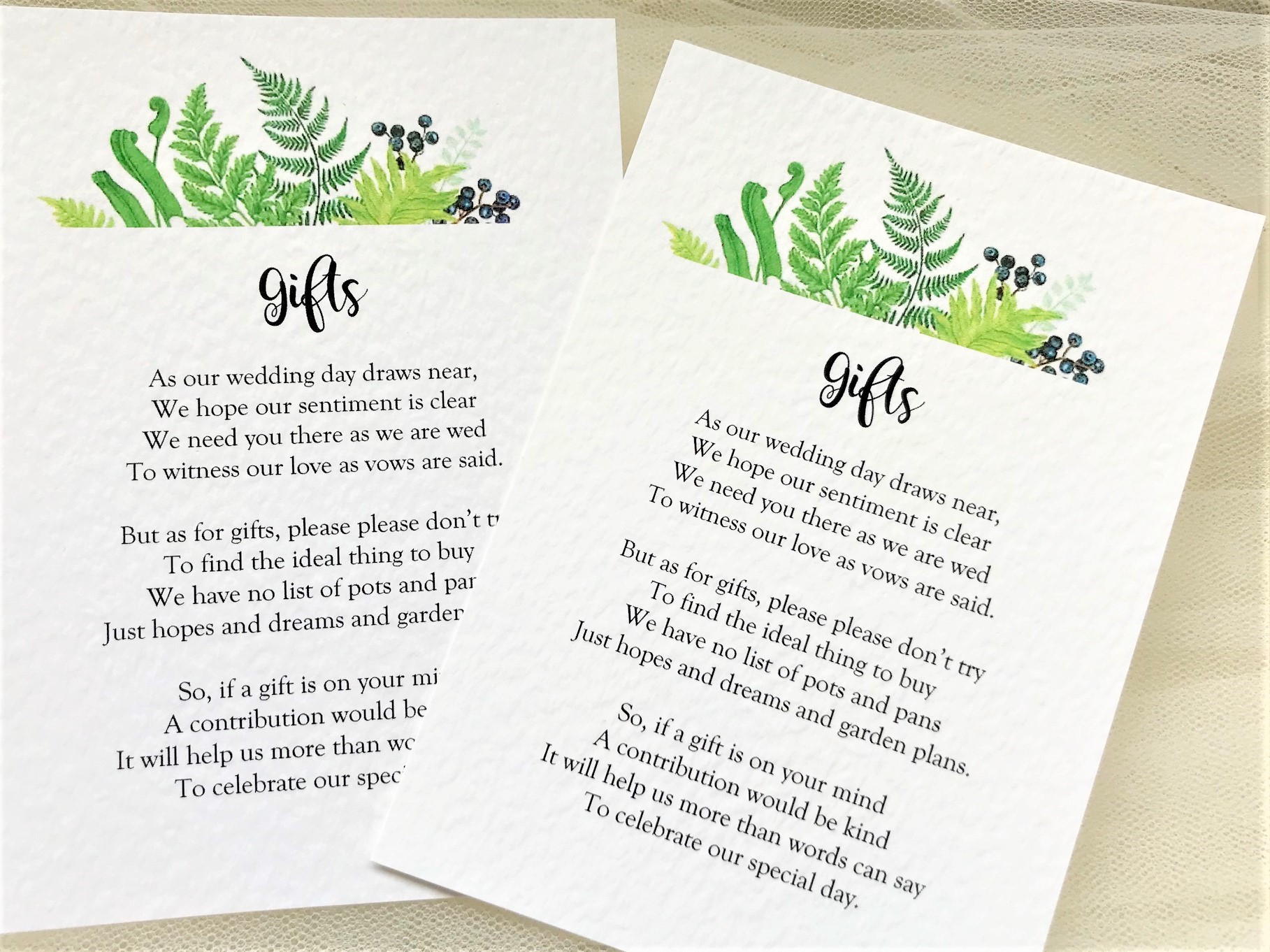 wedding gift poem money