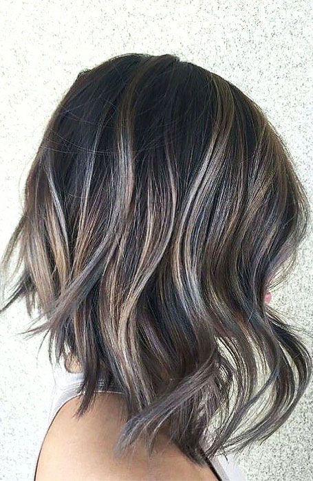 blonde highlights with dark hair