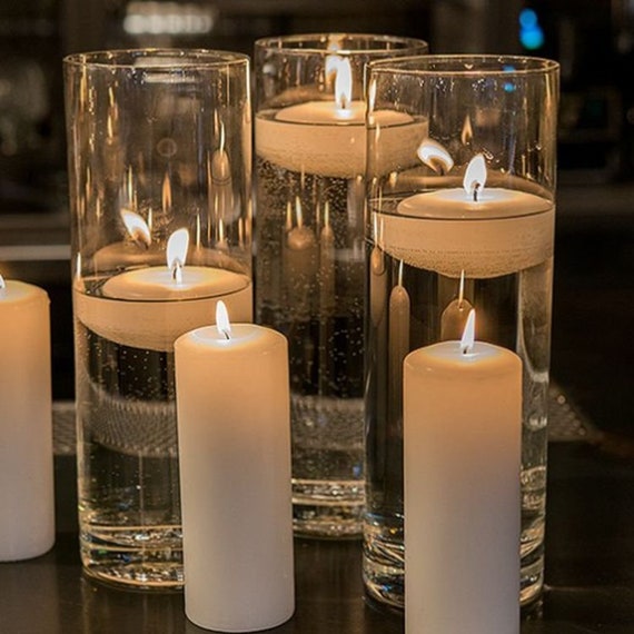 cylinder vases for floating candles