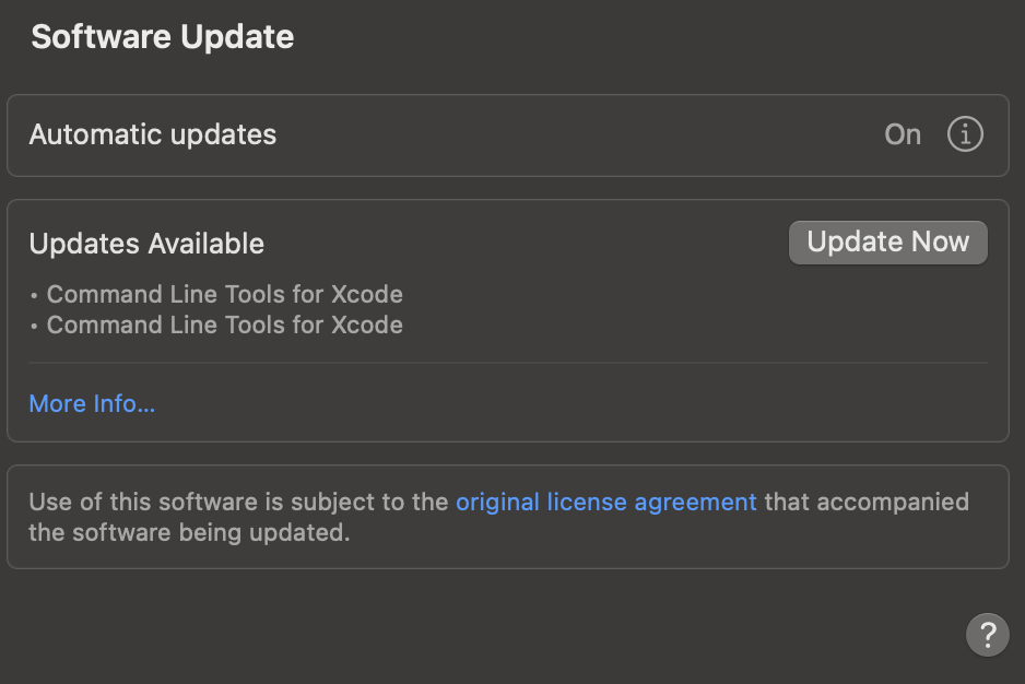 upgrade xcode command line