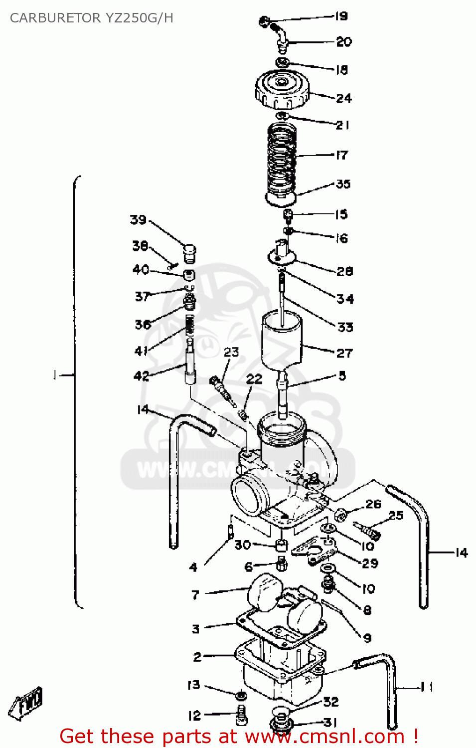 yz250 carburetor