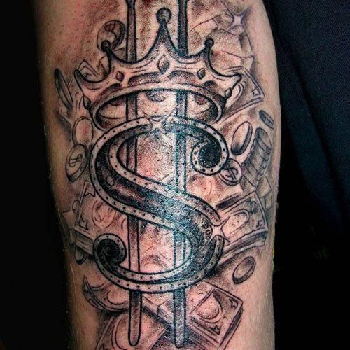 money sign tattoo designs