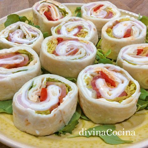 mini wraps fríos