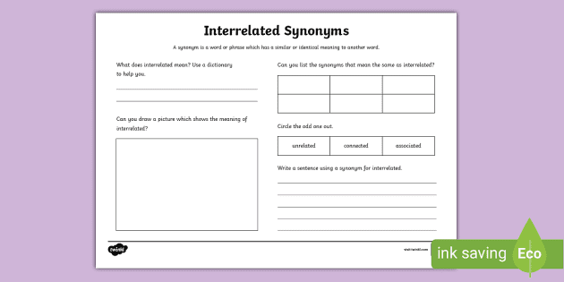 synonym interrelated