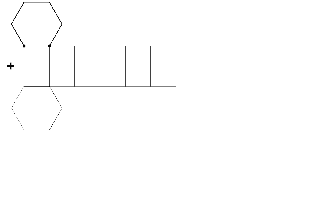 net for a hexagonal prism